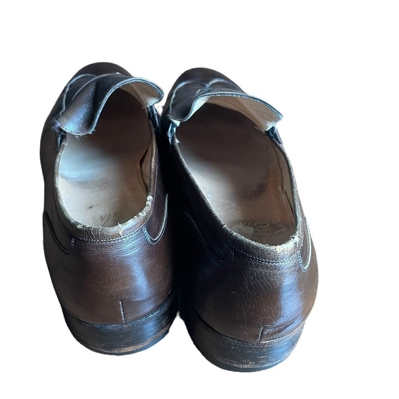 Ferragamo Mens Brown Leather Loafers size 11 - Picture 4 of 13